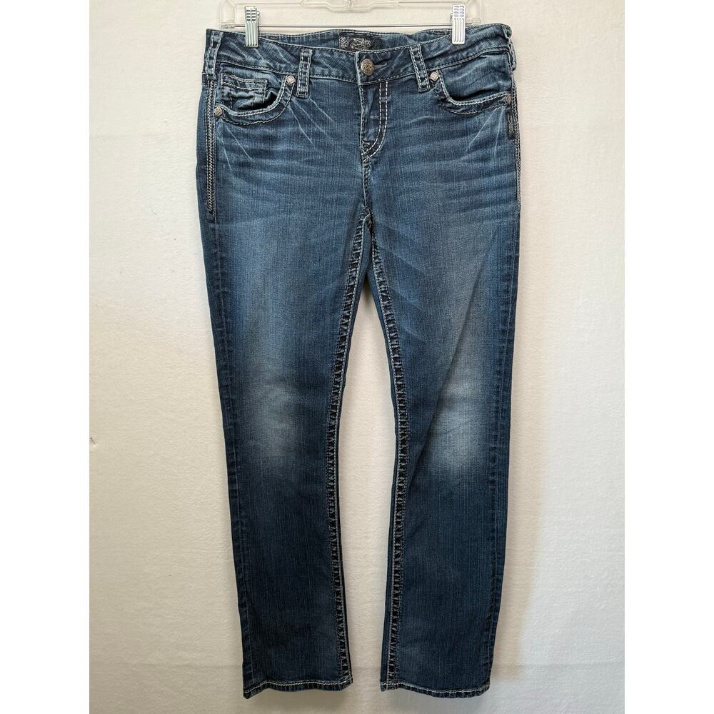 Silver Jeans Company Aiko Mid Slim Boot Size 30